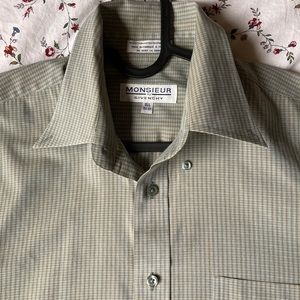 Givenchy light green button down shirt